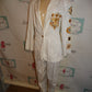 Vintage Jenna 2 Piece White beaded Suit Size L