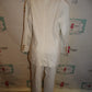 Vintage Jenna 2 Piece White beaded Suit Size L