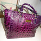 Authentic Brahmin Purple Purse Size  L