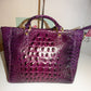 Authentic Brahmin Purple Purse Size  L