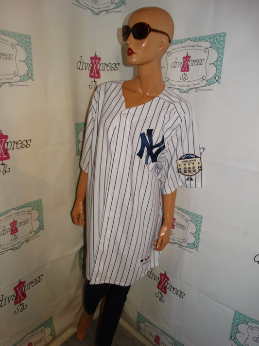 Vintage Majestic Blue/White New York Yankees Jersey Size 2x