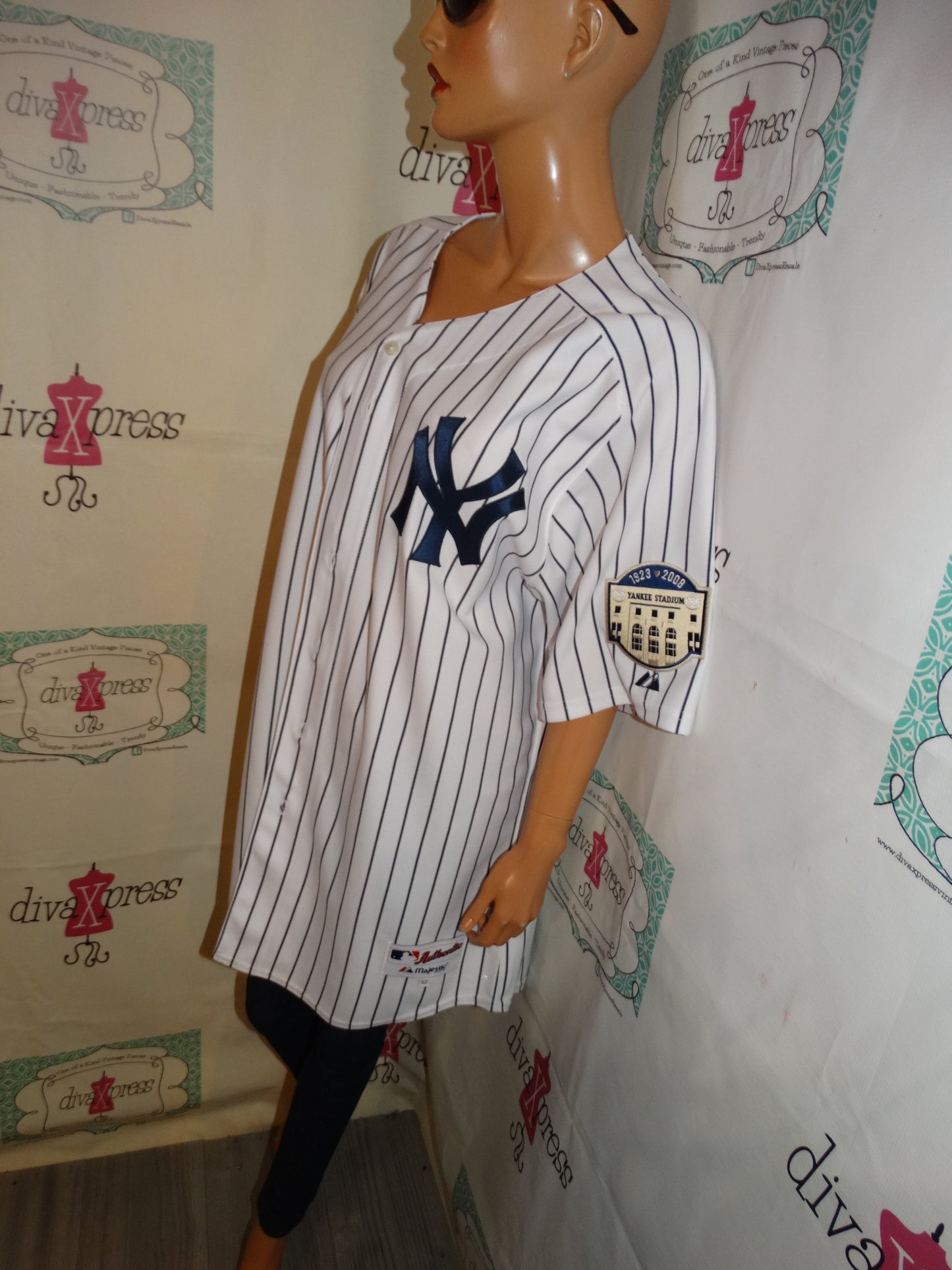 Vintage Majestic Blue/White New York Yankees Jersey Size 2x