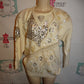 Vintage Joseph LE Bon Cream Sequins Sweater Size L