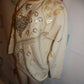 Vintage Joseph LE Bon Cream Sequins Sweater Size L