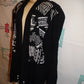 Vintage Sharon Anthony Black/White Throw Size 2x
