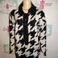 Vintage Ann Wi Black/White Sweater Size XL