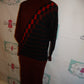 Vintage Plian Jane Red/Black Sweater Dress Size L