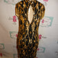 Vintage Black/Gold Sequins Dress Size L