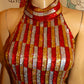 Vintage Sequins Original Silver/Gold Red Sequins Dress Size S