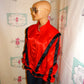 Vintage Sergio Valenta Red/Black Michael Jackson Jacket Size 1x