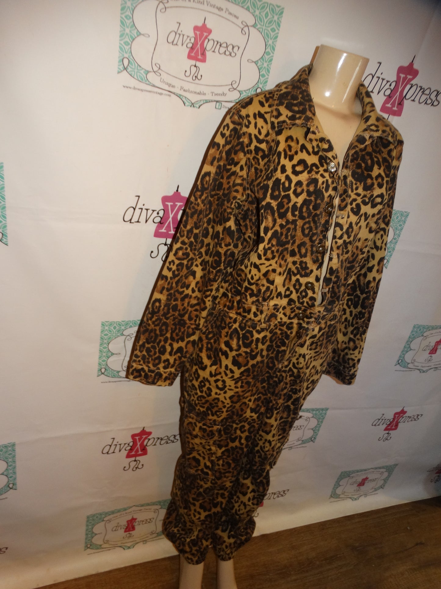 Ashley Stewart Leopard Romper Size XL