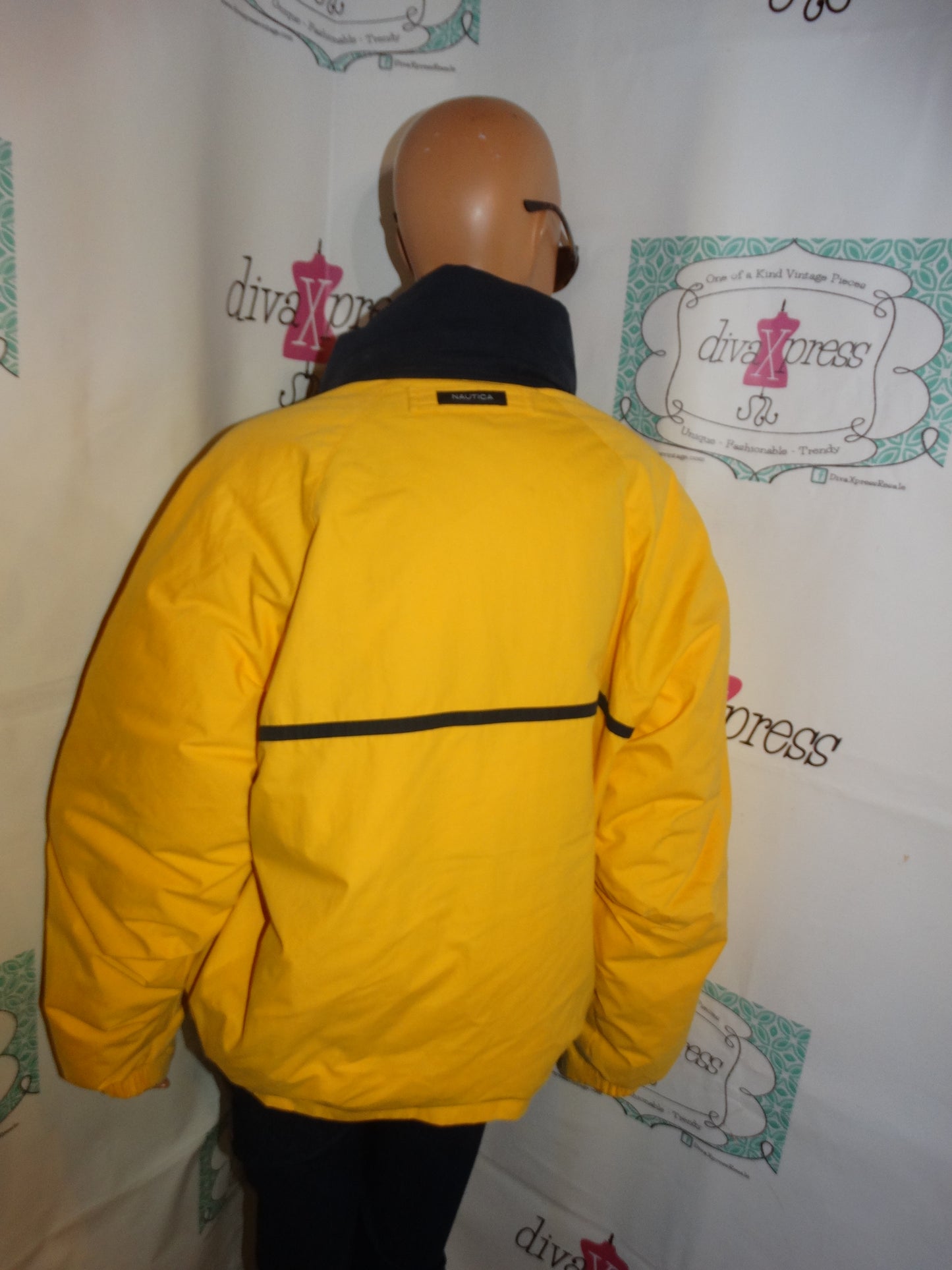 Vintage Nautica Yellow Jacket Size L