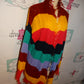 Peach  Love Colorful Sweater Throw Size XL