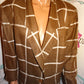 Vintage West Bay Brown/White Blazer Size 2x