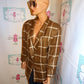 Vintage West Bay Brown/White Blazer Size 2x