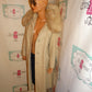 Vintage Tan/ Authentic  Fox Fur Collar Coat Size XL
