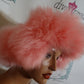 Vintage Pink Fox Head Band