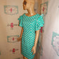 Vintage Sisjuly Green Heavy Sleeve Dress Size M