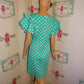 Vintage Sisjuly Green Heavy Sleeve Dress Size M