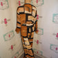 Vintage Tapp Brown/Black 2 Piece Pants Set Size 1x