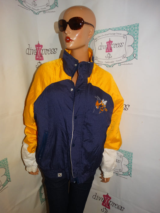 Vintage Number 1 Apparel Blue Georgia Tech Jacket Size XL