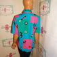 Vintage Rafter Blue/Pink Blouse Size 1x