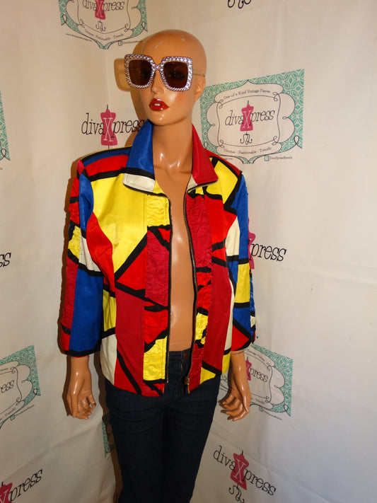 Vintage Mischa Colorful Jacket Size XL