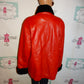 Vintage Braefair LEAther Red Leather Coat Size XL