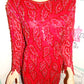 Vintage Scala Red Sequins Dress Size L