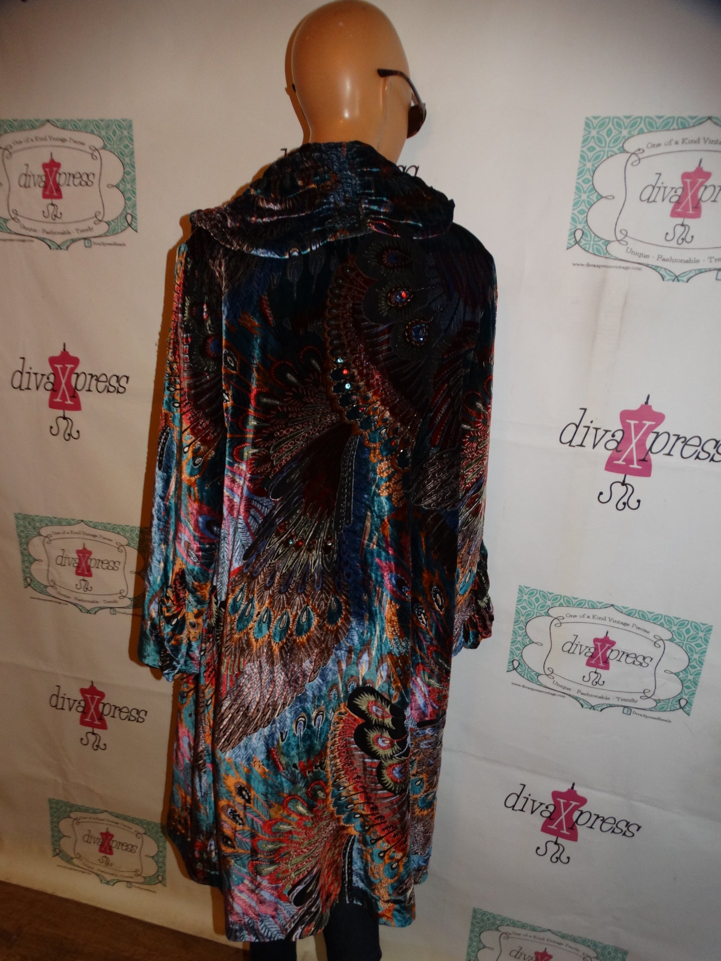 Vintage Anis A Colorful Long Duster Size XL