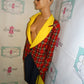 Vintage Magic By Freddy's Yellow/Black Plaid Tuxedo Blazer Size 3x