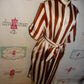 EVa Brown/Cream Stripe Long Dress  Size XL