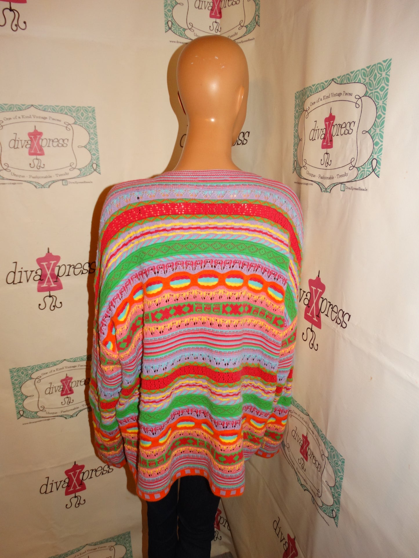 Vintage United Colors OF Benettion Pink Coogi Style Sweater 2x
