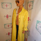 Vintage Situations Yellow Long Jacket Size M