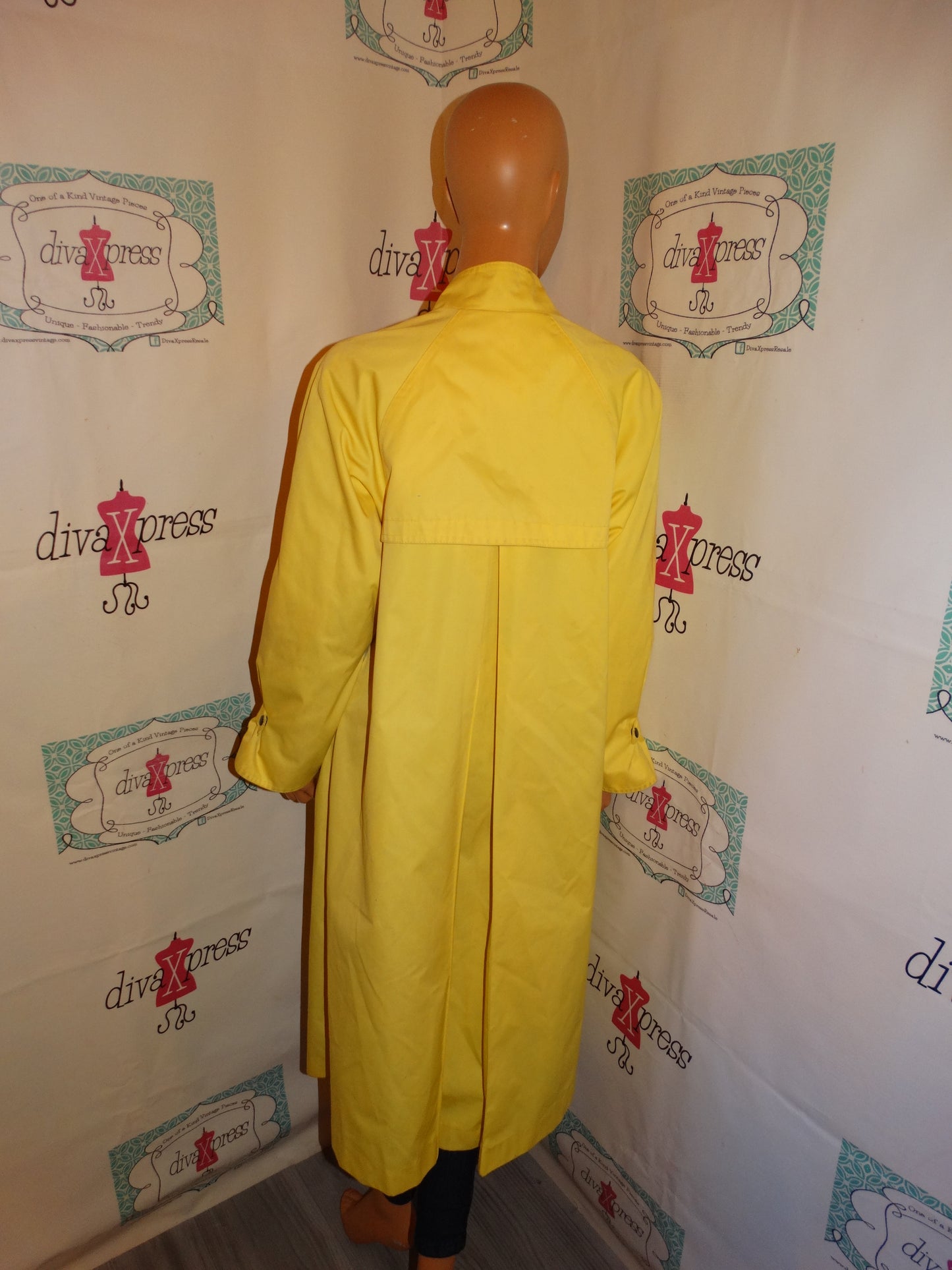 Vintage Situations Yellow Long Jacket Size M