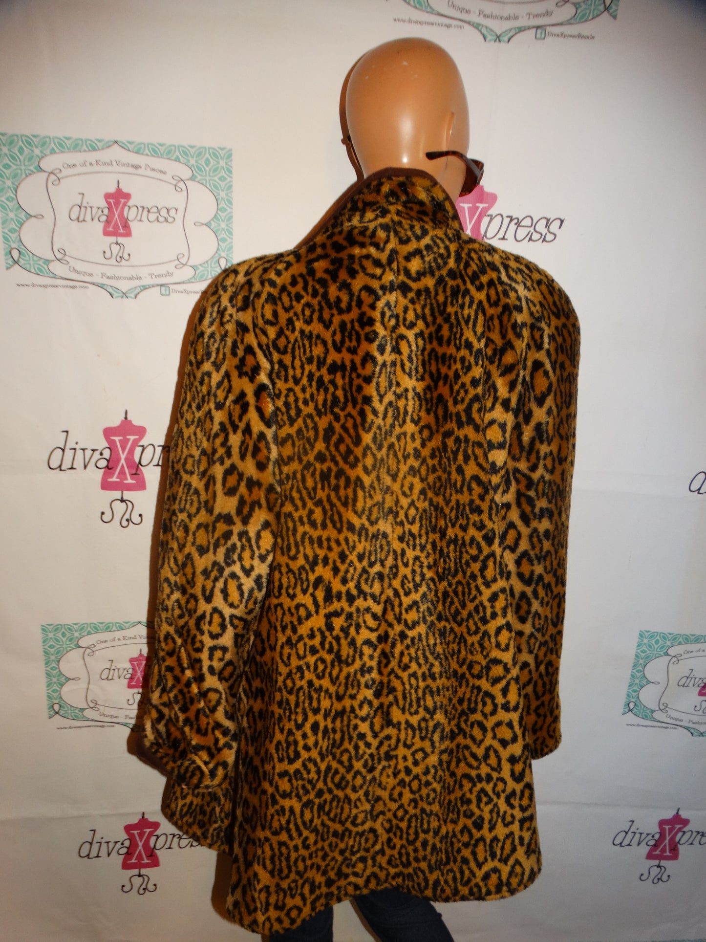 Vintage Leopard Reversible Coat Size 1x