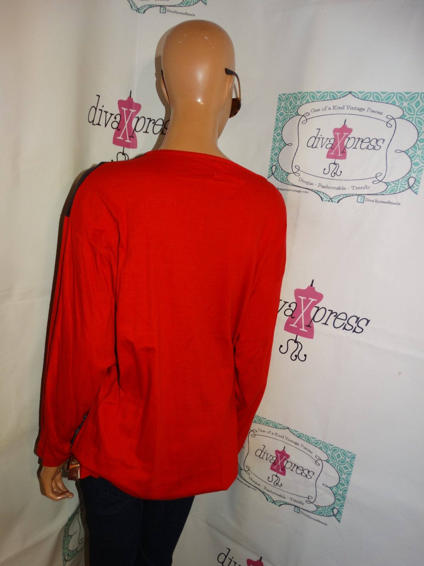 Vintage Rosey Tomatos Red Face Top Size 1x