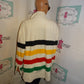 Vintage Orvis Cream Colorful Sweater Top Size 2x