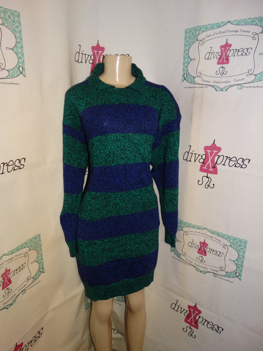 Vintage Wye Oaks Purple/Green Dress Size XL