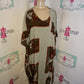 Vintage Step N Style Grey/Brown Dress Size 2x