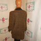 Vintage Side Effects Petite Tan/Black Sweater Throw Size L