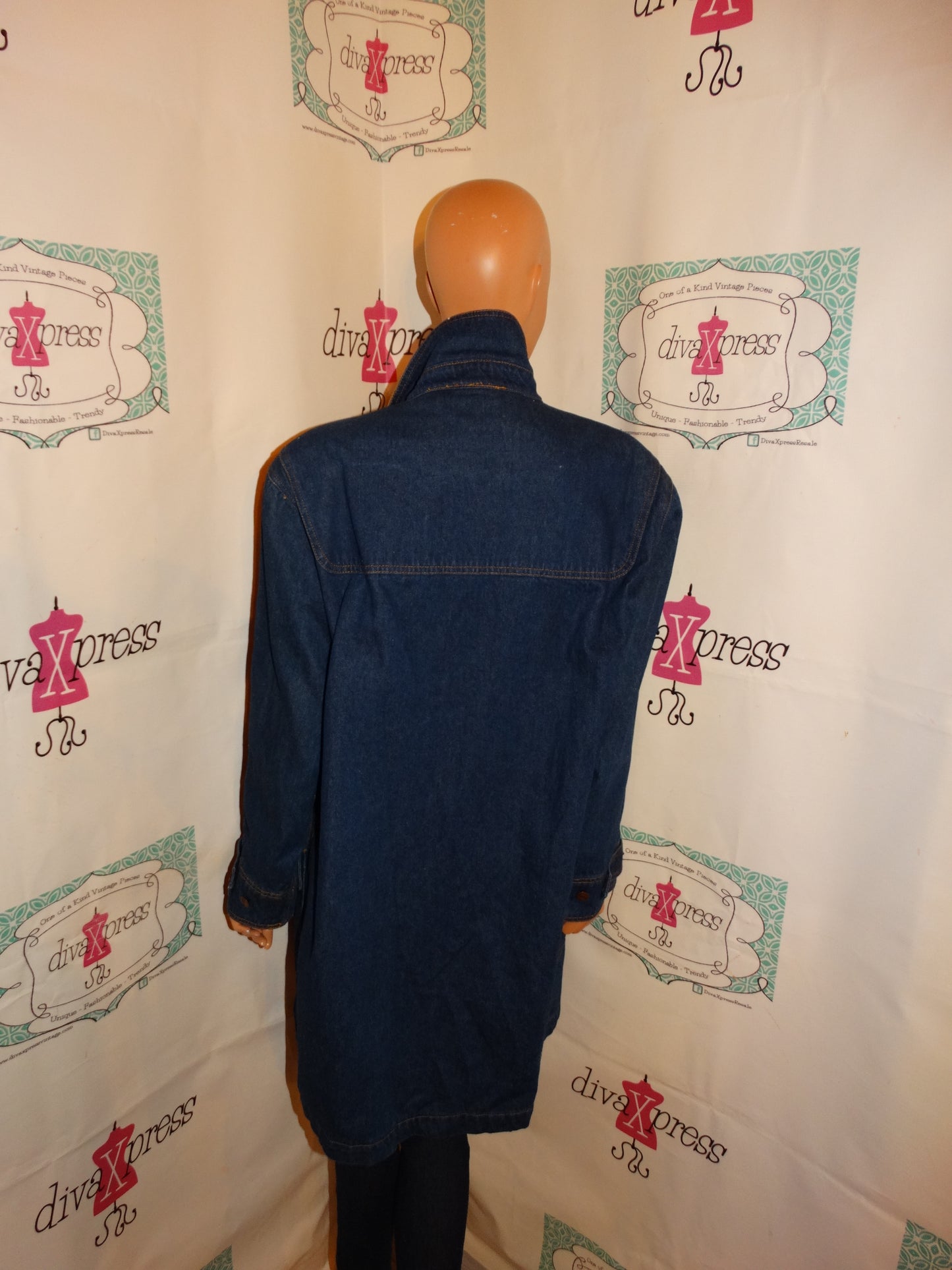 Vintage Venezia Blue Jean Jacket Size 1x