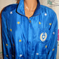 Vintage Murelli Silk Blue Bomber Jacket Size 1x