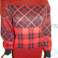 Vintage Units Red/Black Sweater Dress Size 1x