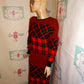 Vintage Units Red/Black Sweater Dress Size 1x