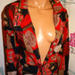 Vintage Tropics Black/Red Blazer Size 2x