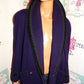 Vintage Leslie Fay Purple Wool Coat Size L