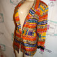 Vintage Bogari Colorful Silk Blazer Size 1x