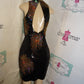 Vintage Nadine Black Sequins Dress Size S