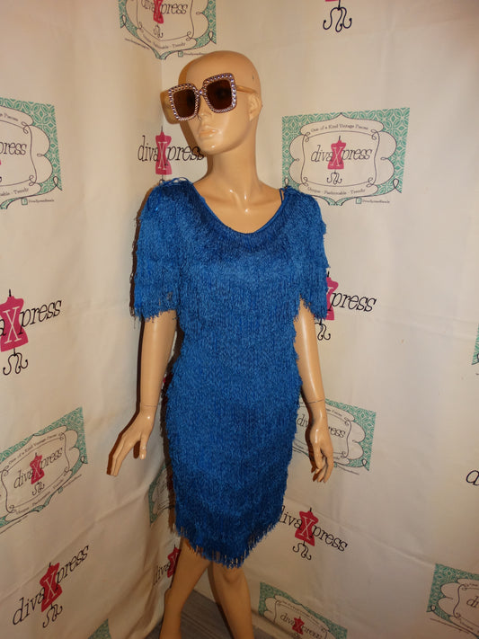 Vintage ONN Blue Shingle Dress Size M